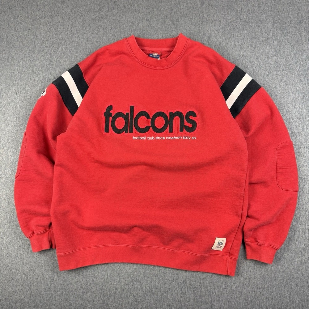 Vintage Reebok Gridiron Classic Atlanta Falcons Sweatshirt Mens Medium Red NFL